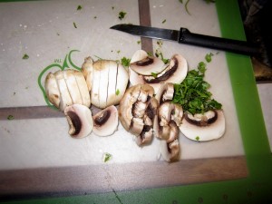 1019s2 mushrooms and cilantro