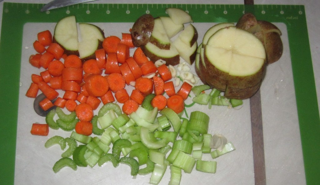 Celery, Carrots, Potato &Garlic