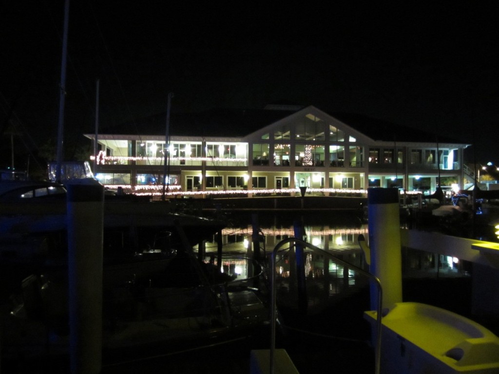 Halifax River Yacht Club at night