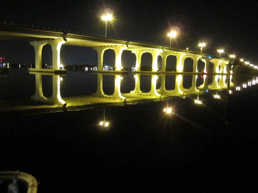 Vero Beach Bridge at night