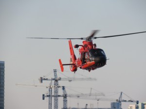 USCG chopper during demonstration