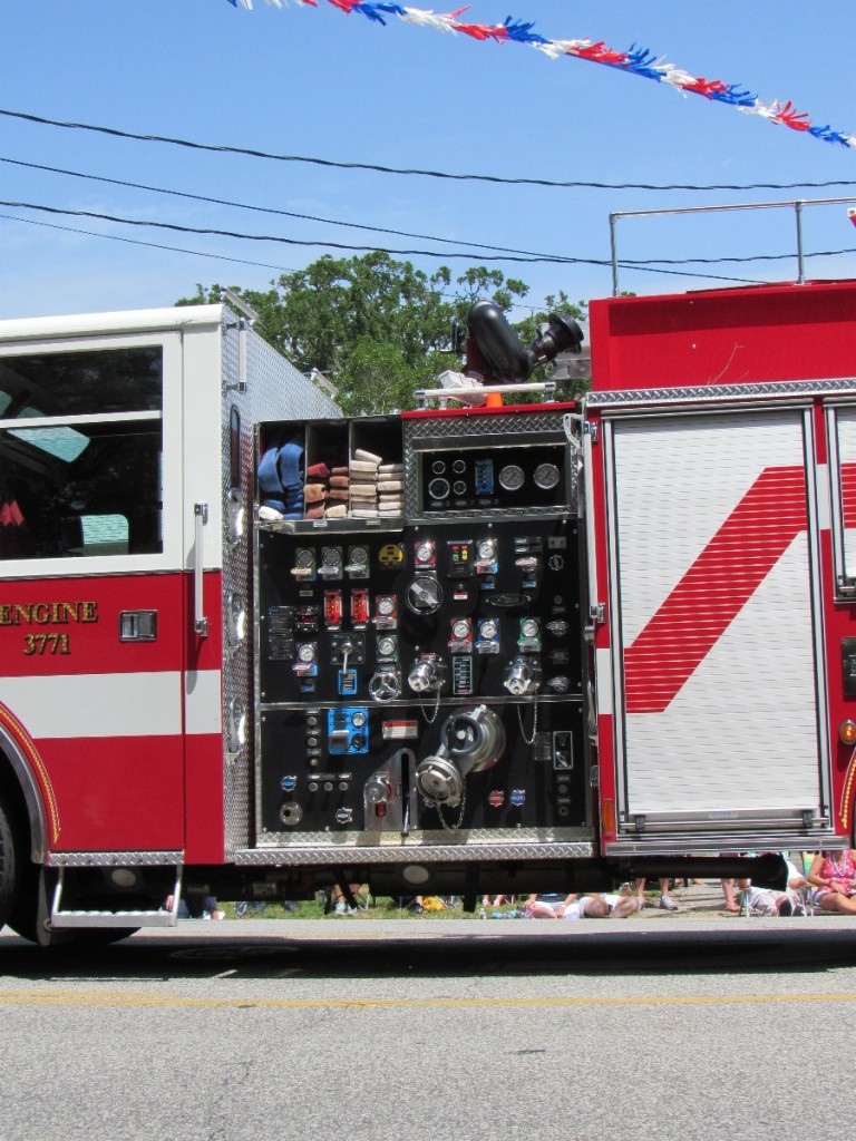 Firetruck hoses and controls