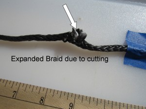 Pull the strands as you cut them