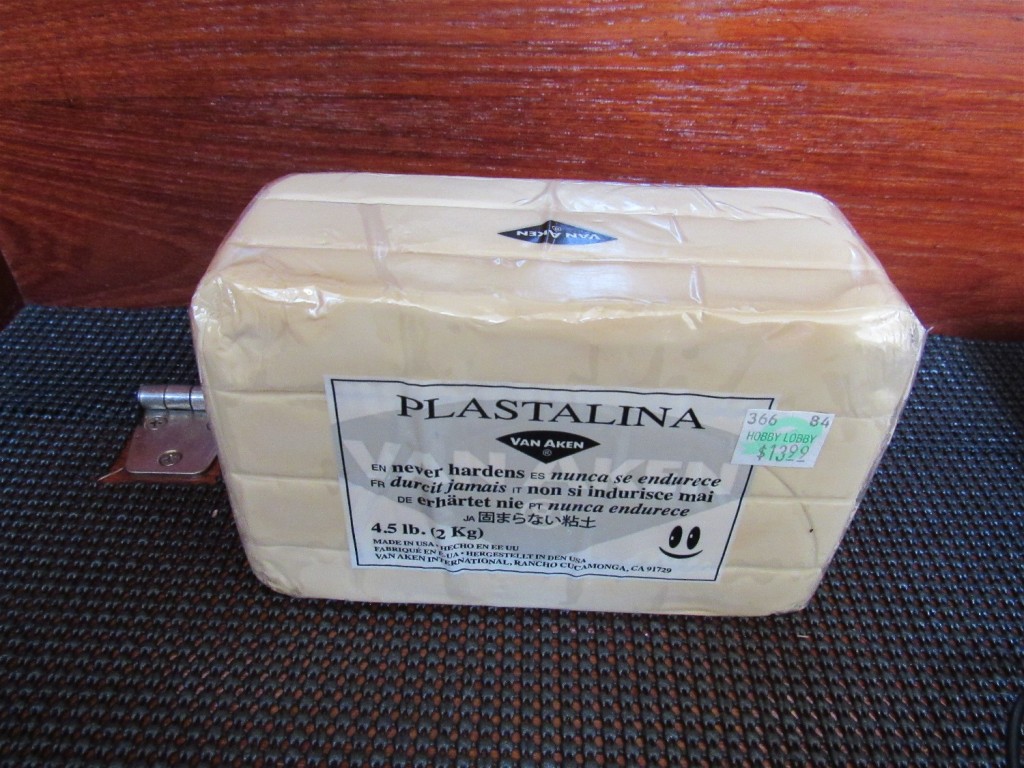 Blocks of Plastalina are inexpensive
