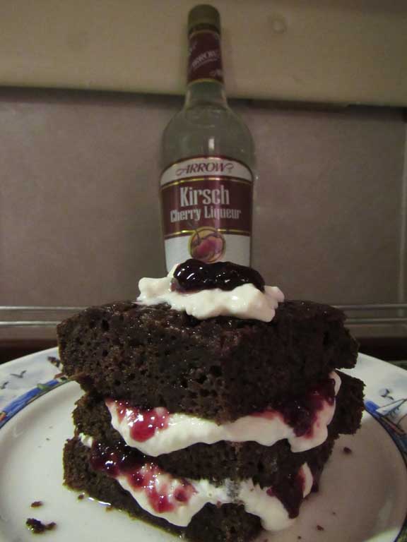 A slice of Crock Pot Black Forest Cake #1