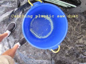 6b plastic saw dust